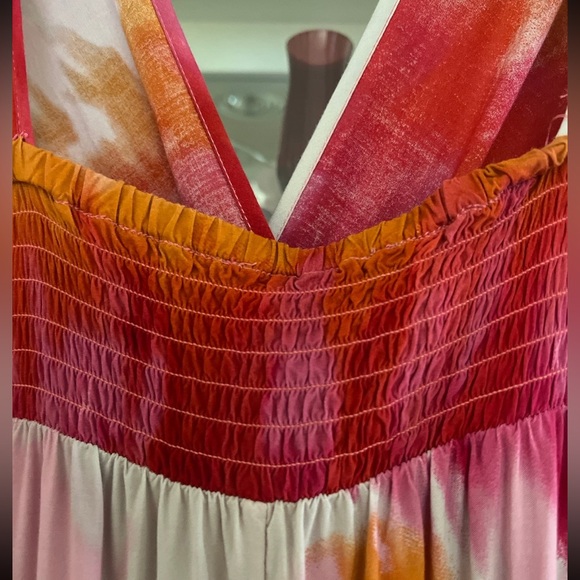 INC beach v-neck Maxi summer dress - Picture 2 of 15